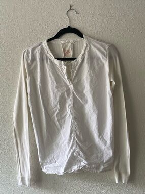 Hannoh Wessel Quiet Luxury White Cotton Top Ribbed Minimalist Italian Designer